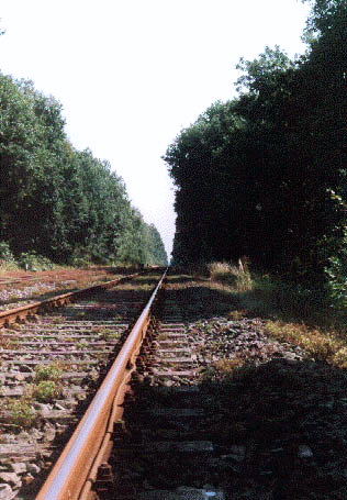 Foto der Eisenbahnschienen